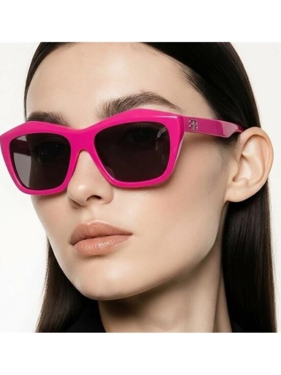 ?️ New Authentic Balenciaga BB0216S 003 Fuchsia Sunglasses main image 11